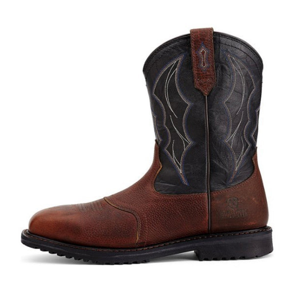 Justin Yellowstone Boots Winter Brown Square Toe Casual Knight Boots Plus Size Men'S Shoes