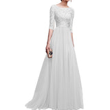Long Sleeve Burgundy Dress Formal Autumn and Winter Chiffon Evening Long Dress
