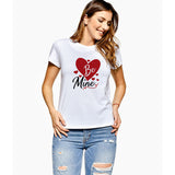 Valentine's Day T Shirt Loose T-shirt Top