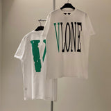 Vlone T Shirt Short-Sleeved Men'S T-Shirt Women'S Loose Large Size