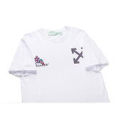 Off White T Shirt Summer Ow Running Mickey Loose Large Size Owt