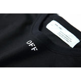 Off White T Shirt Reflective Stripe Round Neck Arrow Tshirt Short Sleeve Casual Men'S Clothing Owt