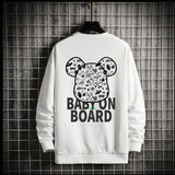 Bearbrick Hoodie Violent Bear Sweater Men'S Autumn And Winter Fleece-Lined Thick Loose