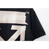 Off White T Shirt Short Sleeve Plus Size Casual Able Arrow Men'S Tshirt Owt