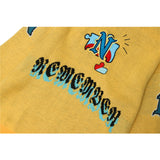 Men Sweater Embroidered Letter Jacquard Sweater Sweater Men's Long Sleeve