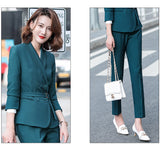 Interview Suit Women's Suit Short Autumn and Winter Western Style Suit