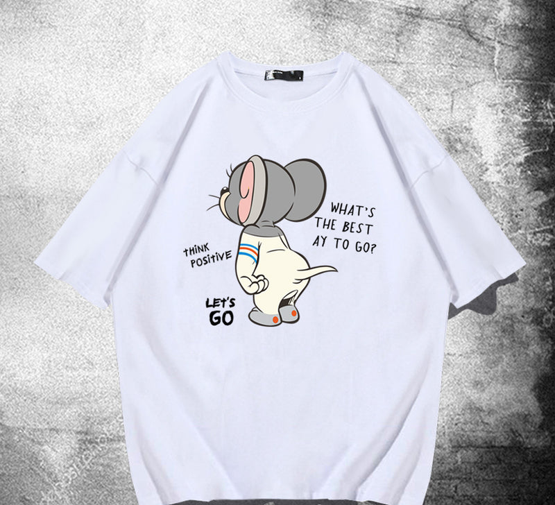 Tom And Jerry T Shirt Loose Hip Hop Cartoon Anime