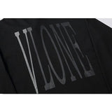 Vlone Hoodie Sweater Men'S And Women'S Hoodies Large Vshaped Female Print Oversize Pullover Sweater