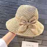 Summer Hats Bow Straw Hat Women's Summer Sun Hat