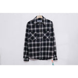 Off White Jacket Autumn And Winter Arrow Plaid Shirt Men'S Casual Tshirt Owt