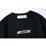 Off White T Shirt Arrow Print Short Sleeve Tshirt Casual And Comfortable Plus Size Men'S Clothing Owt