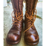 Justin Yellowstone Boots Autumn And Winter Pu Round Head Chunky Heel Knight Boots Dr. Martens Boots Men