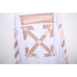 Off White Hoodie With Arrow Print Arrow Printed Hoodie Street Hoodie Owt