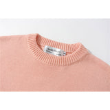 Men Sweater Towel Embroidery Love Sweater Men Street Tide Brand Loose Round Neck Sweater