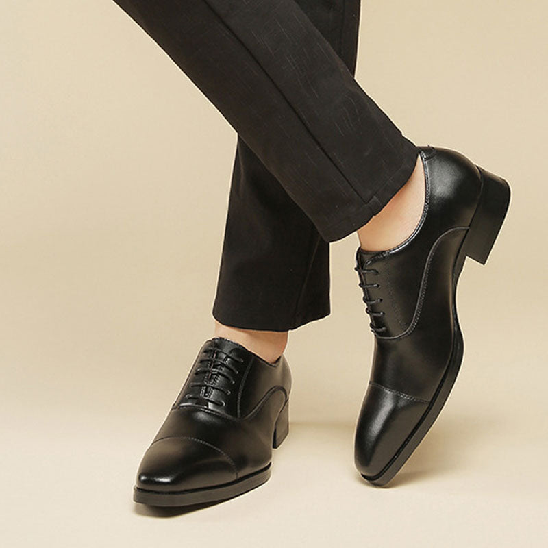 Men's Dress Shoes Classic Leather Oxfords Casual Cushioned Loafer Leather Shoes Men Business Formal Wear Shoes