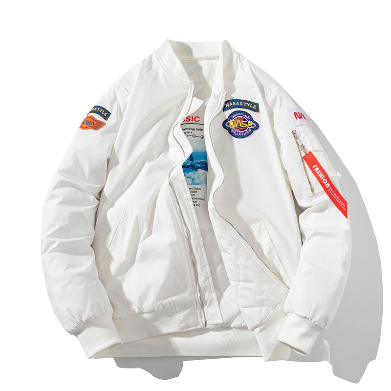 Varsity Jacket Casual Coat Men And Women Loose Embroidery Autumn And Winter