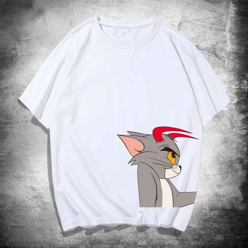 Tom And Jerry T Shirt Cartoon Print Loose