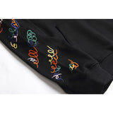 off White Hoodie Autumn and Winter Letter Embroidered Hooded Sweater