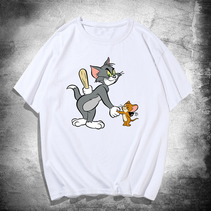 Tom And Jerry T Shirt Cat And Mouse Anime Print