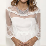 See through Wedding Dress Summer Women's Dress Sexy Lace See-through Wedding Dress