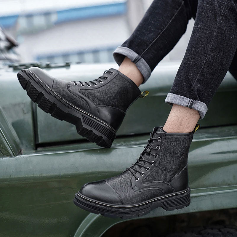 Men's Boots Work Boot Men Casual Hiking Boots Men's Shoes Retro High-Top Outdoor Sports