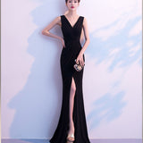 Mauve Dress Bridesmaid 1533# Banquet Evening Dress for Women Dinner Party