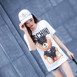 Moschino T Shirt Summer Short Sleeve Loose-Fitting Pure Cotton T-Shirt