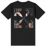Off White T Shirt Short Sleeve Large Size Men'S Sports And Leisure Owt