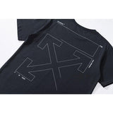 Off White T Shirt Arrow Print Short Sleeve Men'S Clothing Owt