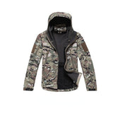 Camofire Jacket Men's Shell Jacket Winter Hooded Breathable Camouflage