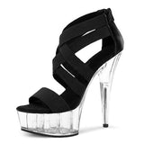 Platform Heels for Women Sandals Host High-Heeled Shoes Thick Platform Sandals Heeled Stage
