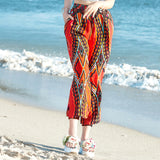 Coachella Music Festival Outfits Beach Trousers Loose Flower Pants Harem Pants Bloomers