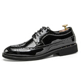 Men's Dress Shoes Classic Leather Oxfords Casual Cushioned Loafer Men's Casual Leather Shoes Retro Shoes