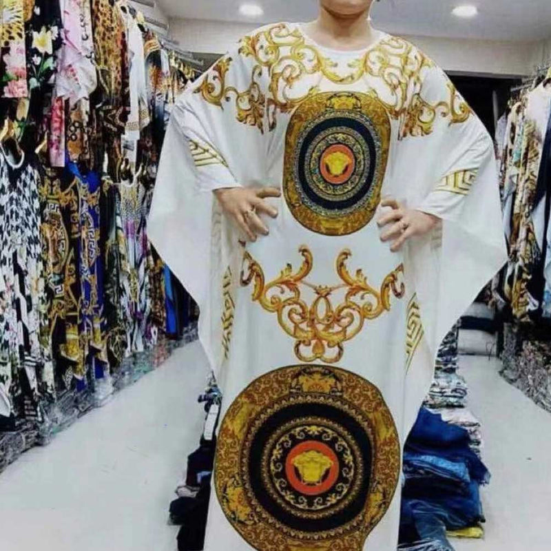 African Women's Wear Batwing Shirt Printed Dress African Dashiki Ankara Styles Dress