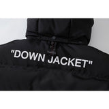 Off White Coats Letter Thickened Cotton Padded Coat Men And Women Hooded Cotton Coat