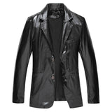 Men Prom Outfits Nightclub Expert Shiny Fashion Dynamic Solid Color Single-Breasted