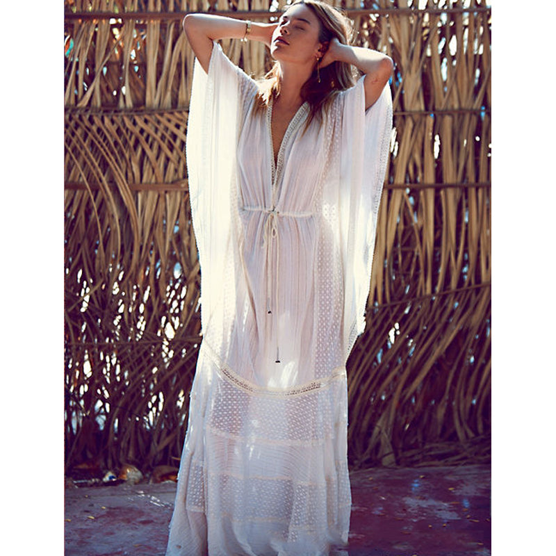 Beth Dutton Bohemian Dress Winter Autumn Maxi Dresses Cotton Robe Beach Holiday Dress
