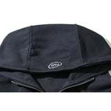 Kanye West Sunday Service Hoodie Letter Embroidered Half Loose Zip Hooded Sweater