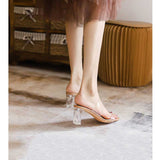 Clear Heels Transparent High Heels Women's Crystal Slippers