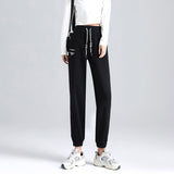Grey Sweatpants Gray Sports Pants Female Autumn and Winter Loose Sweatpants for Women