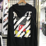Off White Off Ow White Hooded Sweater Men And Women Couple Terry Thin Bottoming Shirt Coat Owt