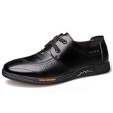 Men's Dress Shoes Classic Leather Oxfords Casual Cushioned Loafer Spring and Autumn Men's Shoes  Leather Shoes Casual