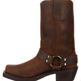 Western Shoes Autumn and Winter Riveted Short Boots Women's Shoes Square Heel Knight Men's Boots