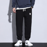 Cuffed Cargo Pants Men 'S Autumn And Winter Pearl Cotton Air Layer Knit Casual Sweatpants Ankle-Tied Sports Trousers