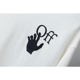 Off White Pullover Sweatshirts Autumn And Winter Round Neck Pullover Sweater Base Shirt Owt