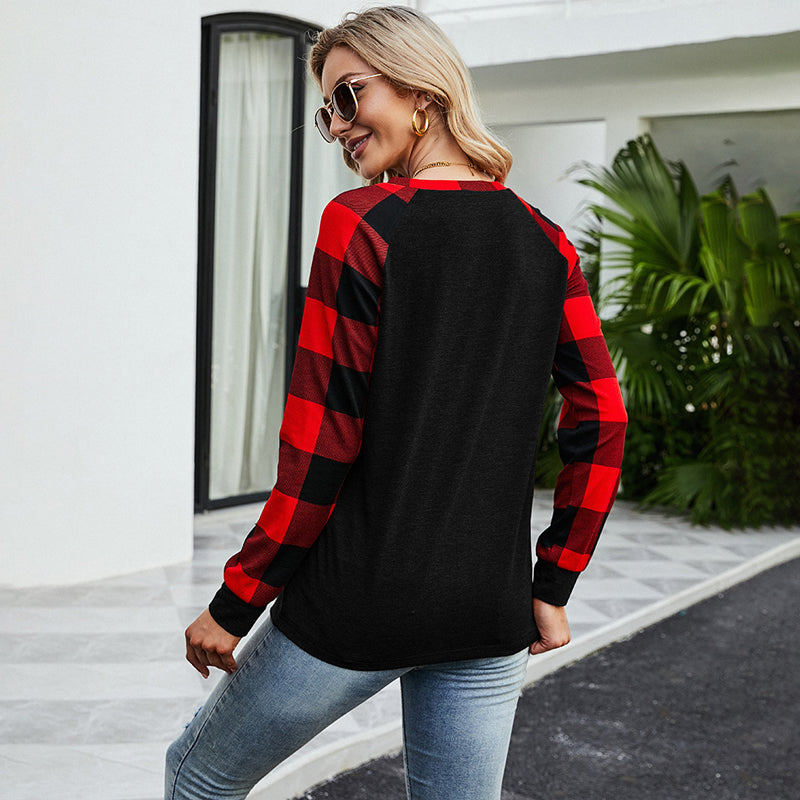 Valentine's Day T Shirt Long Sleeve Letter Printed Women's Long Sleeve