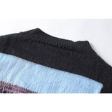 Off White Sweater Autumn And Winter Ow Gradient Arrow Wool Sweater Men'S And Women'S Loose Sweater Owt