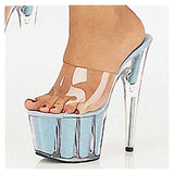 Clear Heels Transparent Slippers Women's 15cm Stiletto Heel Crystal Shoes Pole Dance High Heels