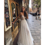 See through Wedding Dress White Formal Dress Sexy Party Evening Dress Annual Party Dress