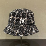 Yankee And Dogers Bucket Hat Autumn And Winter Men And Women Retro Leisure Basin Hat Warm Wind-Proof Cap